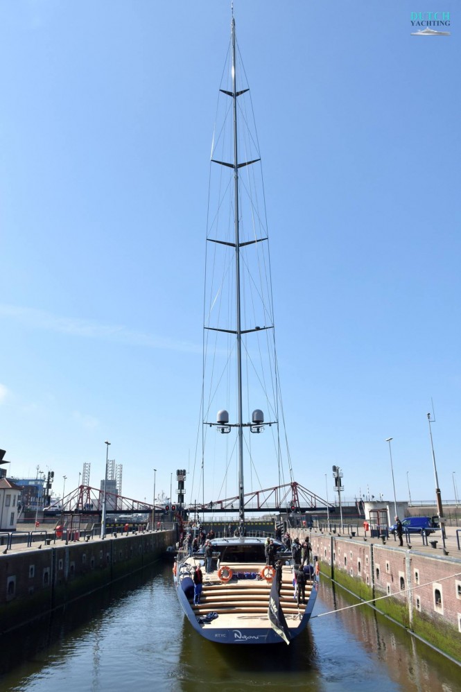 First Photos of Superyacht Ngoni Sailing for the First Time