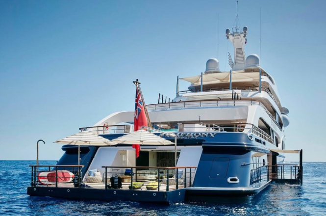 Superyacht Symphony. Photo credit Feadship