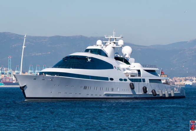Yas in Gibraltar. Photo credit @superyachts_gibraltar