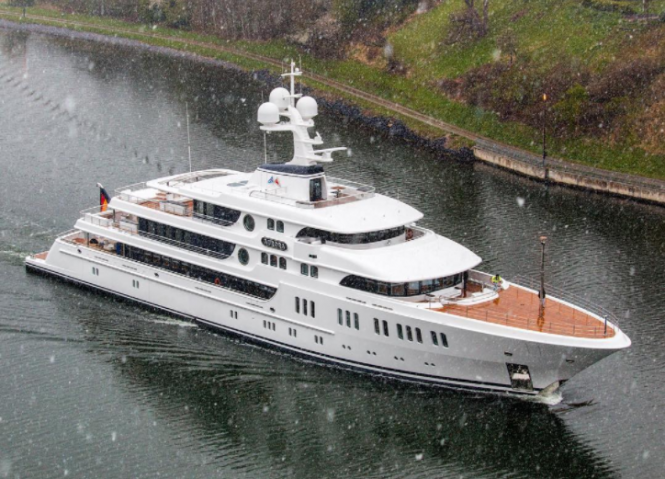 Lurssen Superyacht Aurora on Sea Trials