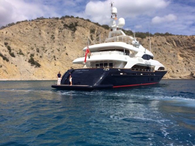 MY Blue Vision available for charter in Spain. Photo credit CharterWorld