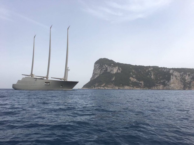 Sailing Yacht A in Details: Close-Up HD Video
