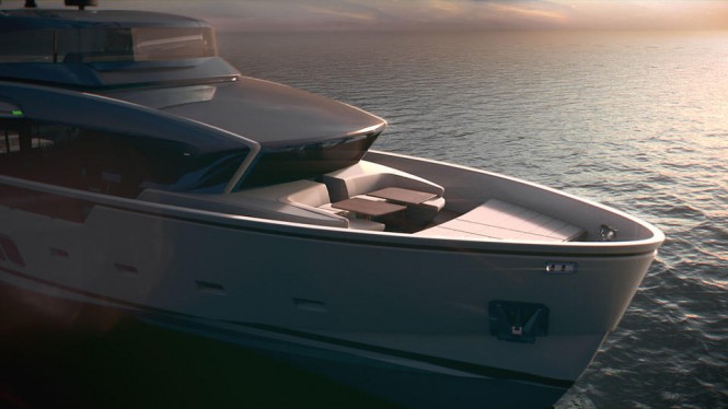 Sanlorenzo-SX88-yacht-foredeck - rendering