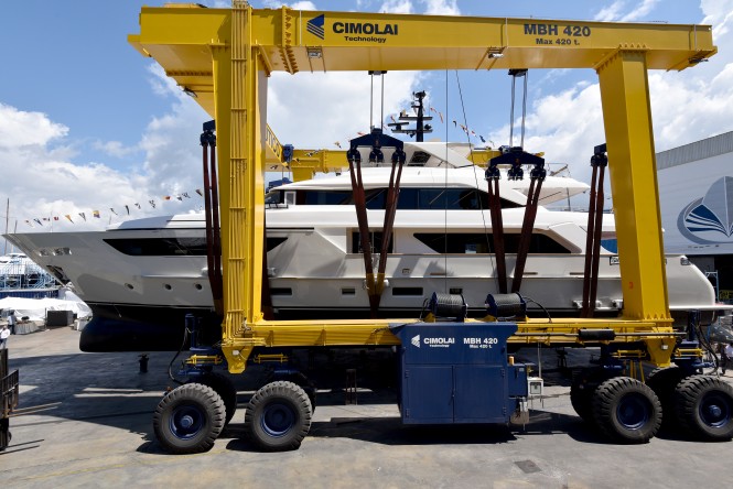 Sanlorenzo launches 38m fibreglass superyacht Sim Sim