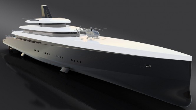 110m HEMY: Innovative Superyacht Concept by Laurent Giles
