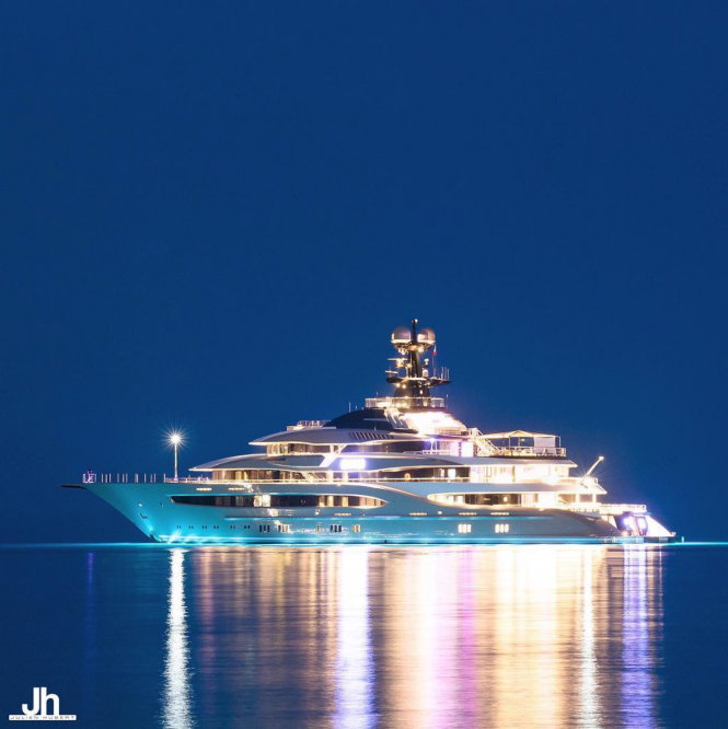 95m Mega Yacht Kismet in Cagnes Sur Mer