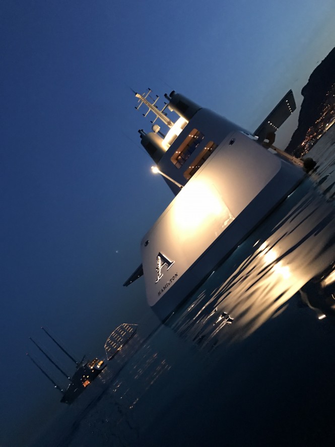Luxury mega yacht A Monaco May 2017 - Photo credit Sam Malins