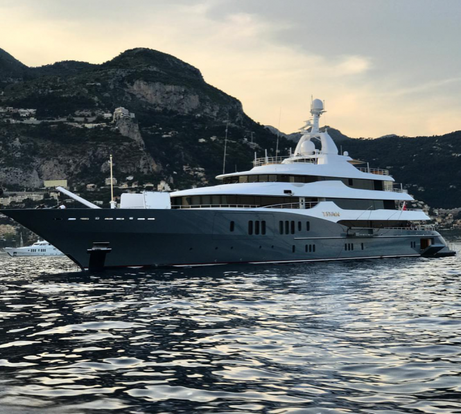 Motor Yacht Titan in Monte Carlo. Photo via @theyachtguy