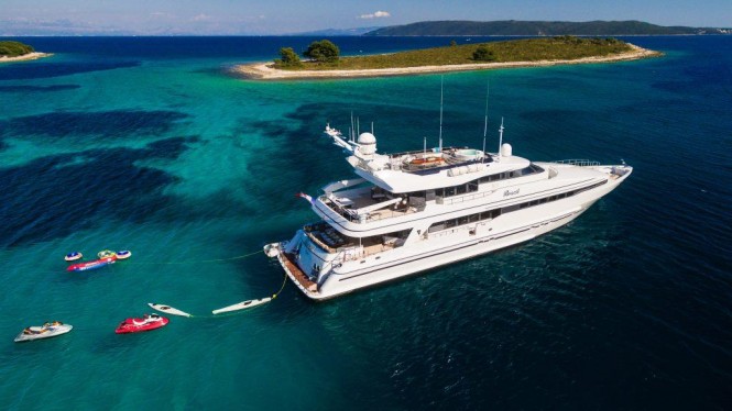 40m Superyacht BRAZIL available for charter during Ultra Europe Music Festival in Croatia