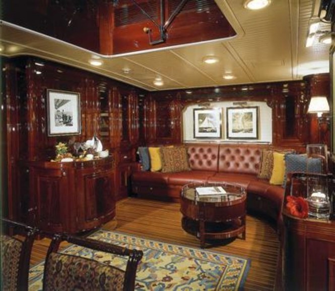 RANGER and the beautiful classic interior design of the saloon