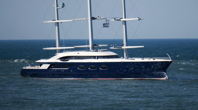 Black Pearl on Sea Trials. Photo Credit Dutch Yachting