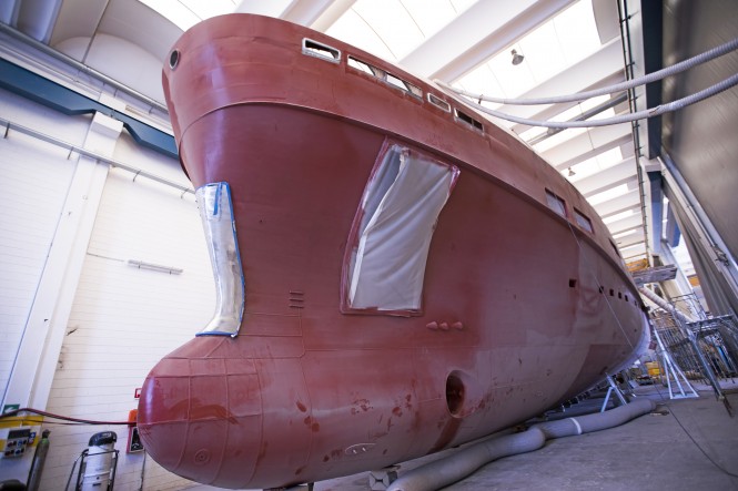 Construction progresses on light ice class superyacht K40 ‘Kanga’