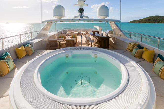Luxury yacht MIM - Sundeck view