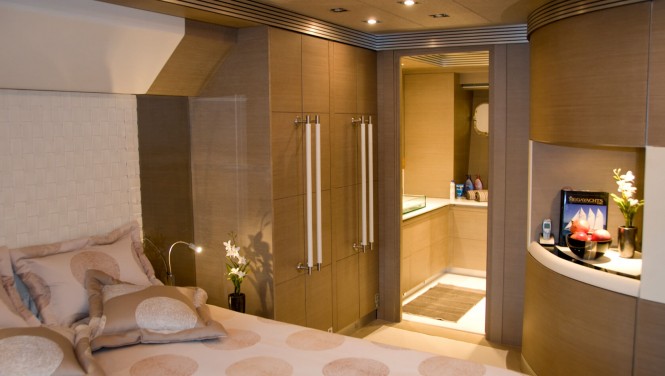 M/Y RL NOOR - VIP stateroom. Image credit Bilgin Yachts
