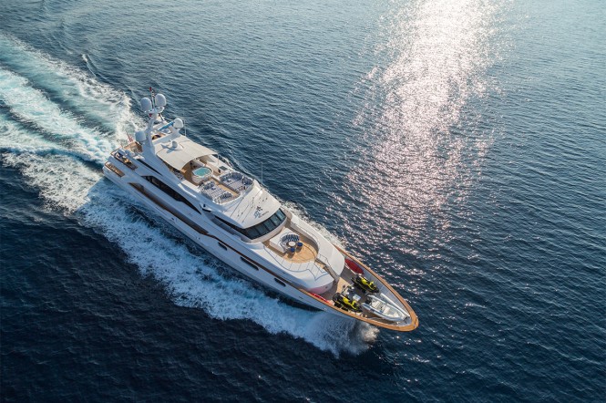 Charter recently refitted Motor yacht Air in the Mediterranean