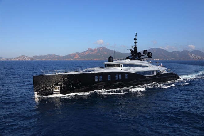 Charter mega yacht Okto in the Mediterranean