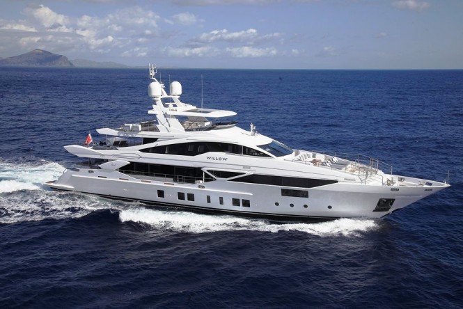 Charter brand new luxury yacht Willow in the Western Mediterranean