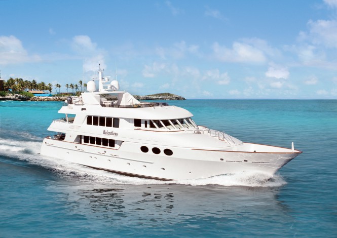 Charter superyacht Relentless in the Bahamas
