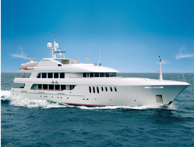 Motor yacht Mustique ready for charter in the Mediterranean
