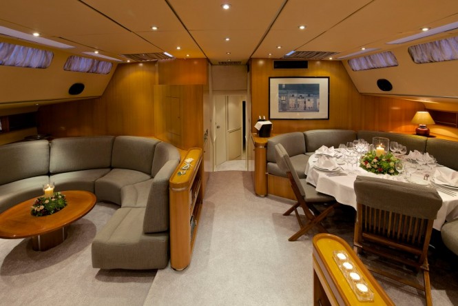 Superyacht AMADEUS - Salon and formal dining area