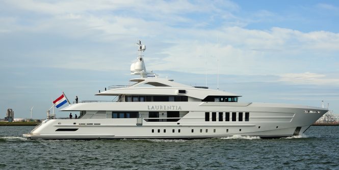 Heesen’s M/Y Project Alida renamed Laurentia and undergoing sea trials