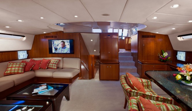 Superyacht SEAQUELL - Salon and dining