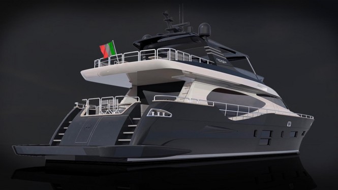 The CANADOS 888 EVO superyacht concept - Aft and starboard