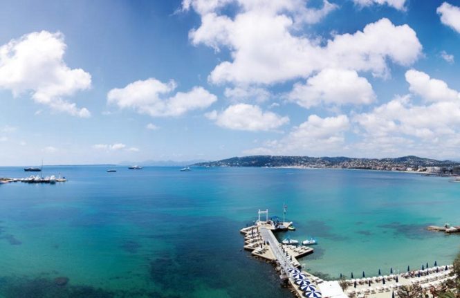Baie de Juan in Antibes. Photo credit: C. Polack coutesy of Antibes Tourist Office