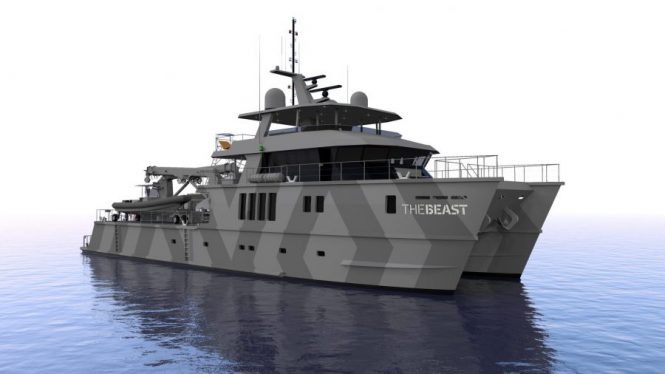 Oceania Interiors named designers for motorised catamaran The Beast