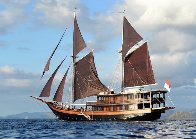 Charter through Indonesia’s stunning Komodo National Park aboard S/Y Dunia Baru