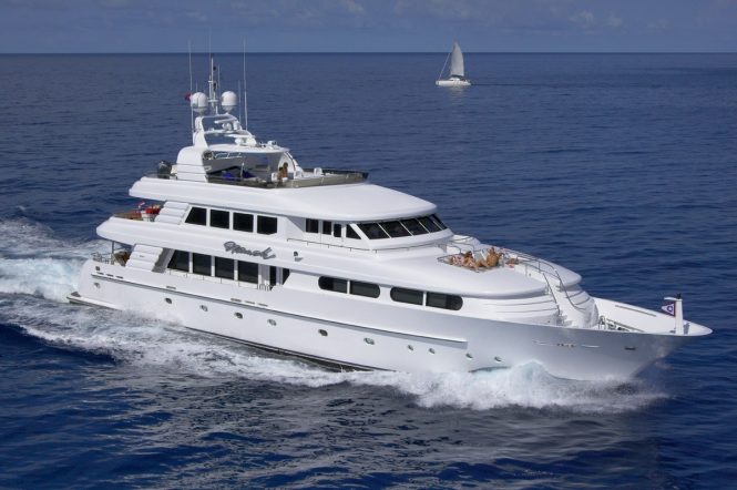 Charter luxury yacht Nicole Evelyn in the Caribbean and Bahamas