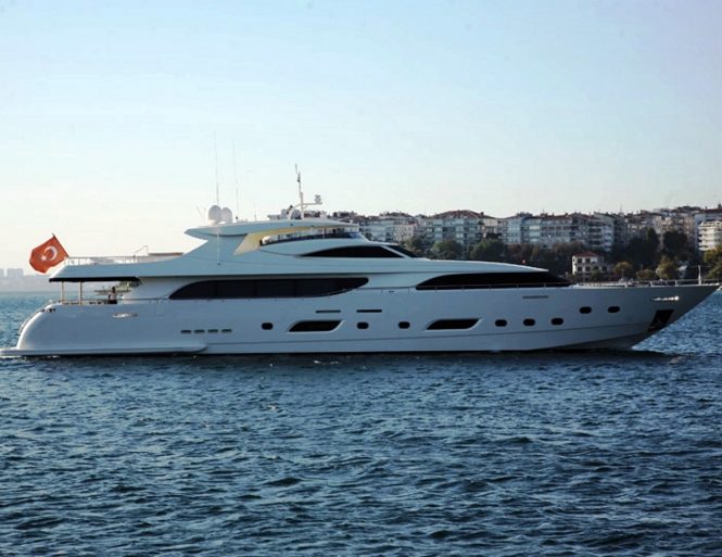 Charter 39m/127ft superyacht Panfeliss in the stunning Eastern Mediterranean
