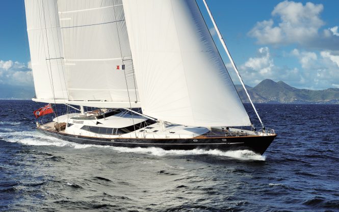 Sailing yacht Drumbeat ready for winter charters in the Caribbean