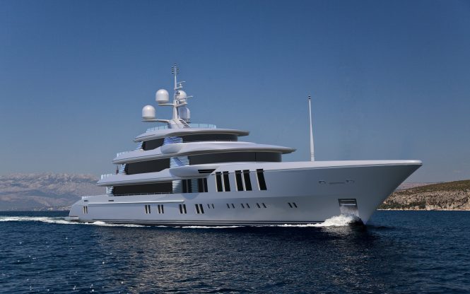 Turquoise Yachts presents the new 74m Vallicelli superyacht