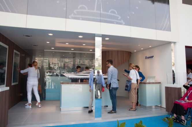 At Feadship stand - MYS 2017 - Photo © CharterWorld.com