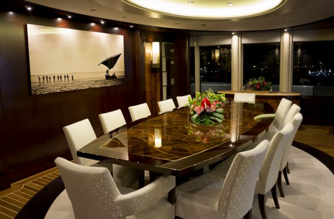 Luxury yacht DREAM - Formal dining area