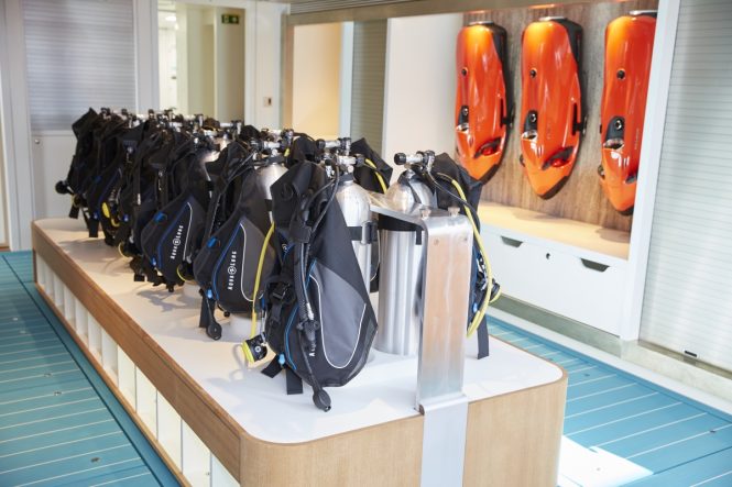 Motor yacht SAMAYA - Dedicated dive centre at the stern