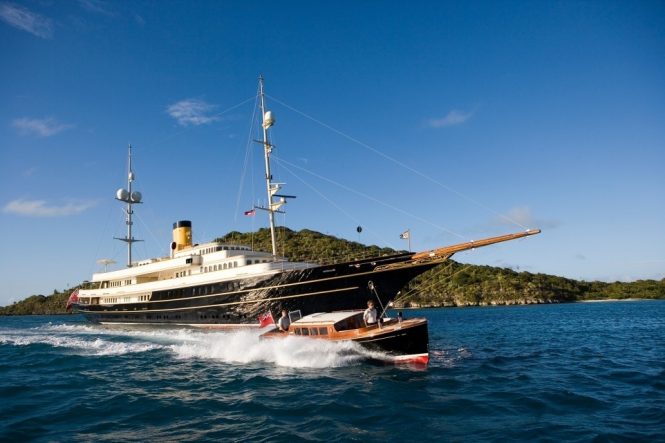 Charter mega yacht NERO in the Caribbean and Bahamas