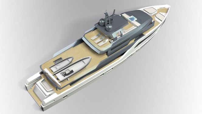 Otam Yachts presents its 115 concept in conjunction with R+P Architecture 