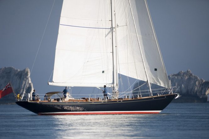 Sailing yacht Copihue begins winter refit at Balk Shipyard
