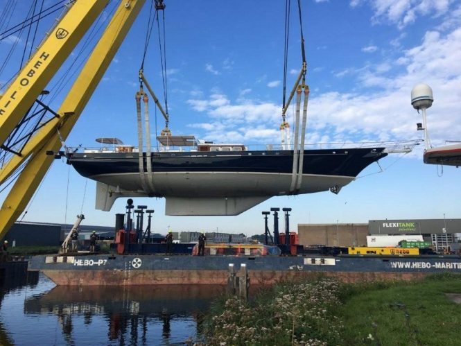 Classic sailing yacht Reesle receives refit at Claasen shipyard