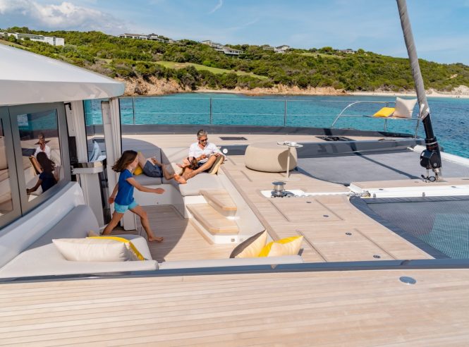 Book ahead to be the first charter guests aboard luxury catamaran Joy in the South of France 