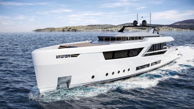 Baglietto and Hot Lab new V-line superyacht