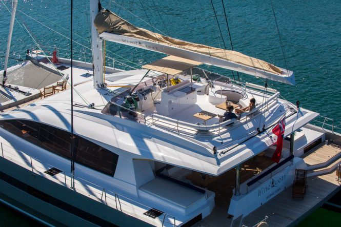 Charter luxury catamaran WINDQUEST in the Caribbean and Bahamas 