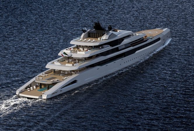 Three state-of-the-art superyacht concepts
