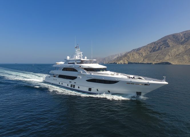 Seventh Majesty 135 superyacht delivered by Gulf Craft