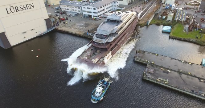 Lurssen Launched 95m Mega Yacht Project Fiji