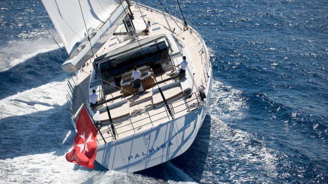 Charter award-winning sailing yacht PALMIRA in the Caribbean and Bahamas 
