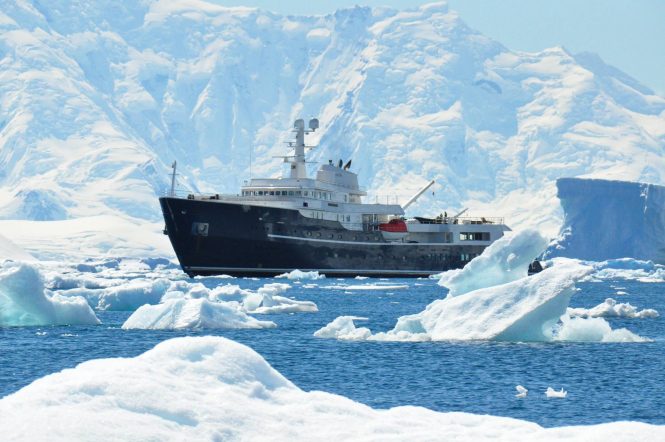Superyacht LEGEND in Antarctica