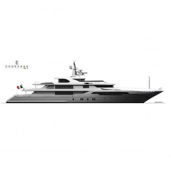 Codecasa commences construction on fourth 65m superyacht: Hull F74